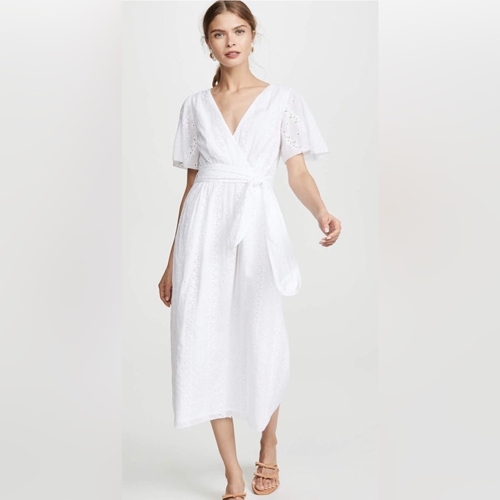 Joie brand fully lined eyelet 100% cotton dress